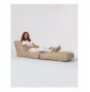 Garden Bean Bag Hannah Home Siesta Sofa Bed Pouf - Mink