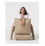 Garden Bean Bag Hannah Home Siesta Sofa Bed Pouf - Mink