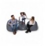 Garden Bean Bag Hannah Home Iyzi 100 Cushion Pouf - Fume