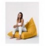 Bean Bag për kopsht Hannah Home Pyramid Big Bed Pouf - Yellow