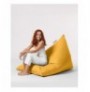 Bean Bag për kopsht Hannah Home Pyramid Big Bed Pouf - Yellow