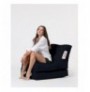 Bean Bag kopeshti Hannah Home Siesta Sofa Bed Pouf - Black