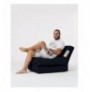 Bean Bag kopeshti Hannah Home Siesta Sofa Bed Pouf - Black