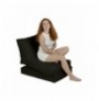 Bean Bag kopeshti Hannah Home Siesta Sofa Bed Pouf - Black