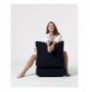 Bean Bag kopeshti Hannah Home Siesta Sofa Bed Pouf - Black