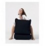 Bean Bag kopeshti Hannah Home Siesta Sofa Bed Pouf - Black