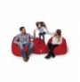 Garden Bean Bag Hannah Home Iyzi 100 Cushion Pouf - Red Red