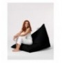 Bean Bag per kopesht Hannah Home Pyramid Big Bed Pouf - Black