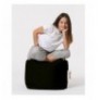 Garden Pouffe Hannah Home Square Pouf - Black