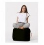 Garden Pouffe Hannah Home Square Pouf - Black