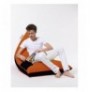 Garden Bean Bag Hannah Home Pyramid Large Double Color Bed Pouf - Orange Orange