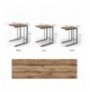 Set tavolina (3 Pc) Hannah Home GGMBCZNG0001 Oak Grey