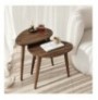 Set tavoline (2 Pc) Hannah Home Sweet - Walnut