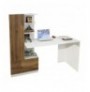 Tavoline Studimi Hannah Home Domingos - White, Walnut