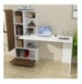 Tavoline Studimi Hannah Home Domingos - White, Walnut