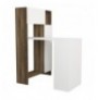 Tavoline Studimi Hannah Home Mia - White, Walnut