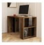 Tavoline Studimi Hannah Home Lima - Walnut, Black Marble