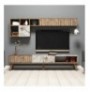 Mobilje TV Hannah Home Milan - Walnut, White Marble