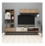 Mobilje TV Hannah Home Milan - Walnut, White Marble