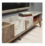 Mobilje TV Hannah Home Milan - Walnut, White Marble