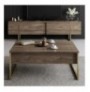 Mobilje TV Hannah Home Luxe - Walnut, Gold WalnutGold