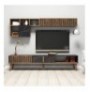 Mobilje TV Hannah Home Milan - Walnut, Black 