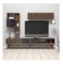 Mobilje TV Hannah Home Milan - Walnut, Black 