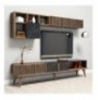 Mobilje TV Hannah Home Milan - Walnut, Black 