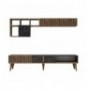 Mobilje TV Hannah Home Milan - Walnut, Black 