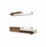 Mobilje TV Hannah Home Elda - White, Walnut