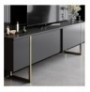 Mobilje TV Hannah Home Luxe - Anthracite, Gold