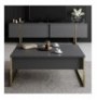 Mobilje TV Hannah Home Luxe - Anthracite, Gold