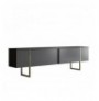 Mobilje TV Hannah Home Luxe - Anthracite, Gold