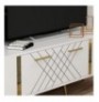 Mobilje TV Hannah Home Detas - White, Gold WhiteGold