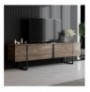 Mobilje TV Hannah Home Luxe - Walnut, Black WalnutBlack