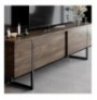 Mobilje TV Hannah Home Luxe - Walnut, Black WalnutBlack