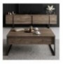 Mobilje TV Hannah Home Luxe - Walnut, Black WalnutBlack