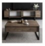 Mobilje TV Hannah Home Luxe - Walnut, Black WalnutBlack