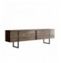 Mobilje TV Hannah Home Luxe - Walnut, Black WalnutBlack