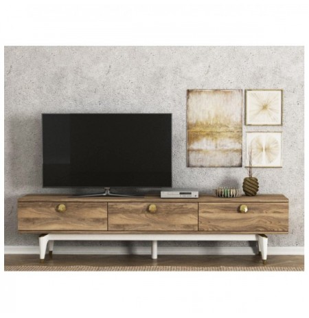 Mobilje TV Hannah Home Buse (TV Sehpas?) - Walnut WalnutWhite