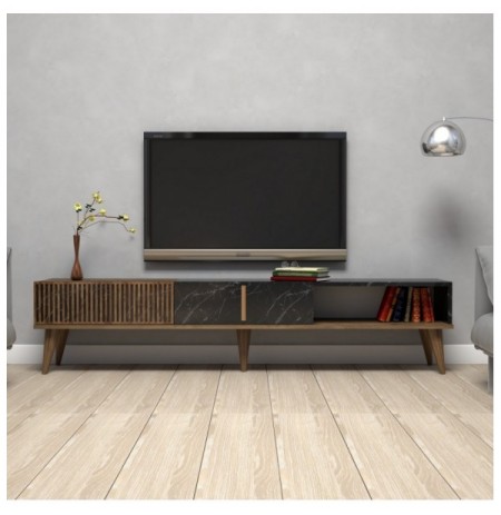 Mobilje TV Hannah Home Milan - Walnut, Black