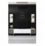 Mobilje TV Hannah Home Gold Line - White, Black