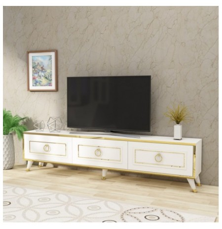 Mobilje TV Hannah Home Sona - White, Gold