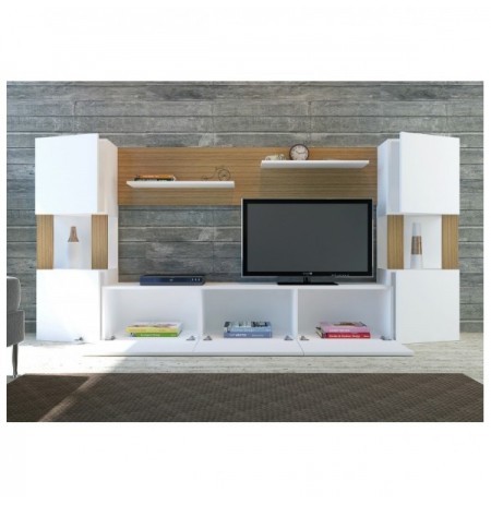 Mobilje TV Hannah Home Lore - White, Teak WhiteTeak