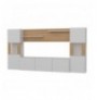 Mobilje TV Hannah Home Lore - White, Teak WhiteTeak