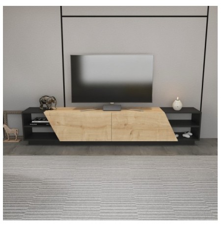 Mobilje TV Hannah Home Rhodes - Anthracite, Oak