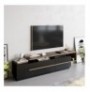 Mobilje TV Hannah Home Pia - Black, Walnut BlackWalnut