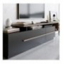 Mobilje TV Hannah Home Pia - Black, Walnut BlackWalnut