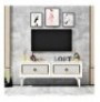 Mobilje TV Hannah Home Arel - White, Gold WhiteGold