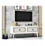 Mobilje TV Hannah Home Arel - White, Gold WhiteGold